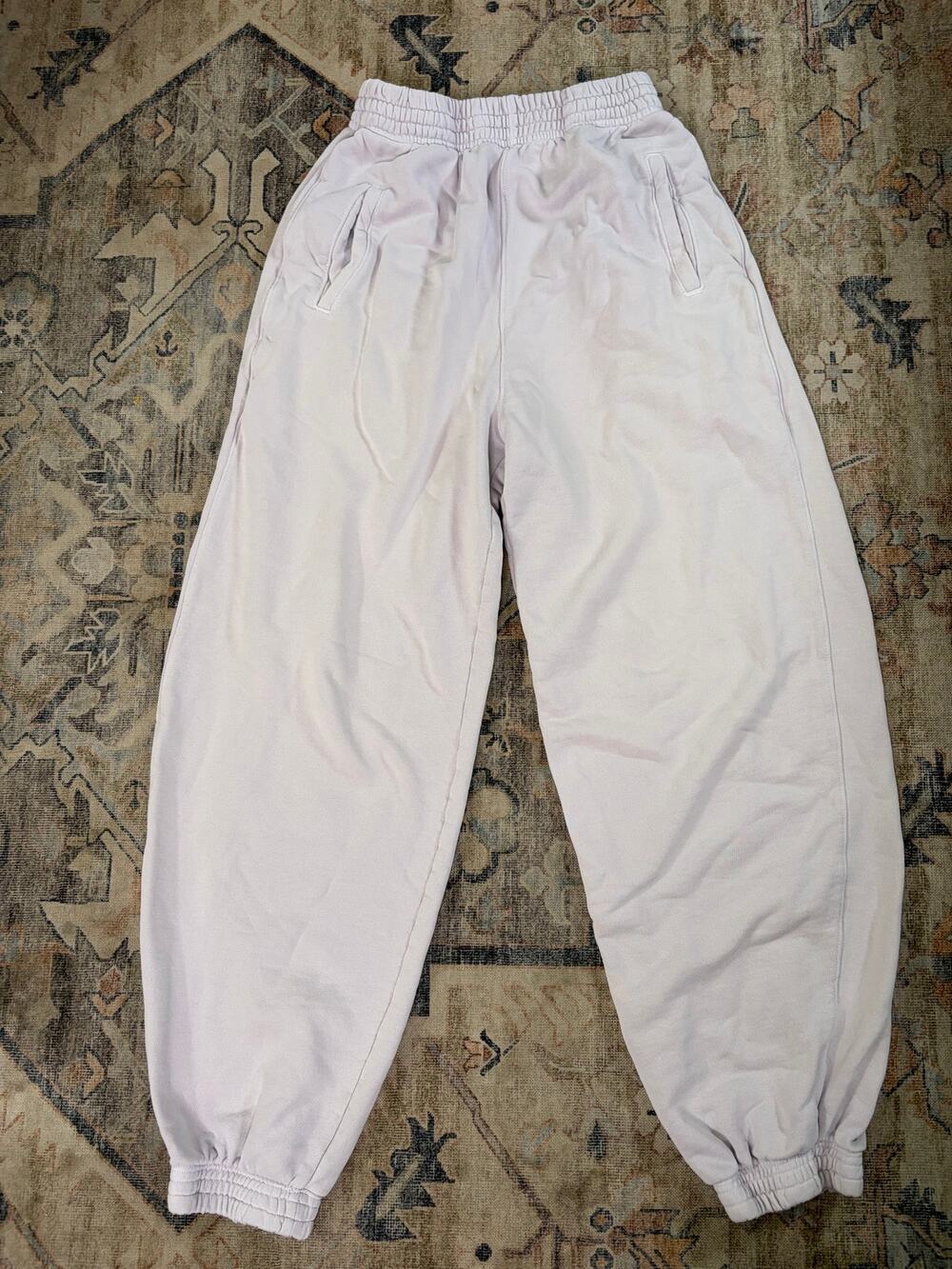 AGOLDE Balloon Sweatpants A172 Women XS Light Gray High Rise Jogger Made USA